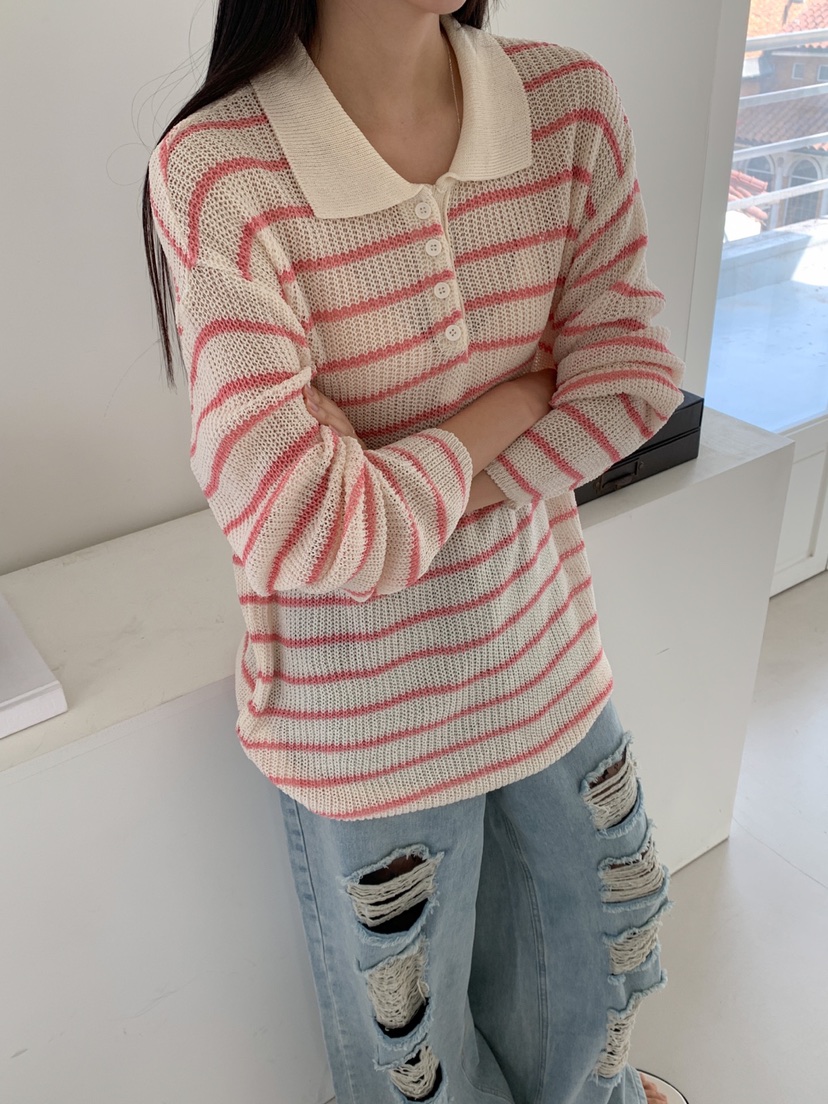 DARLUZ_MI韓國㊣直郵東大門代購女裝新款推薦休閑25春夏長袖T恤DARLUZ_MI長袖T恤
