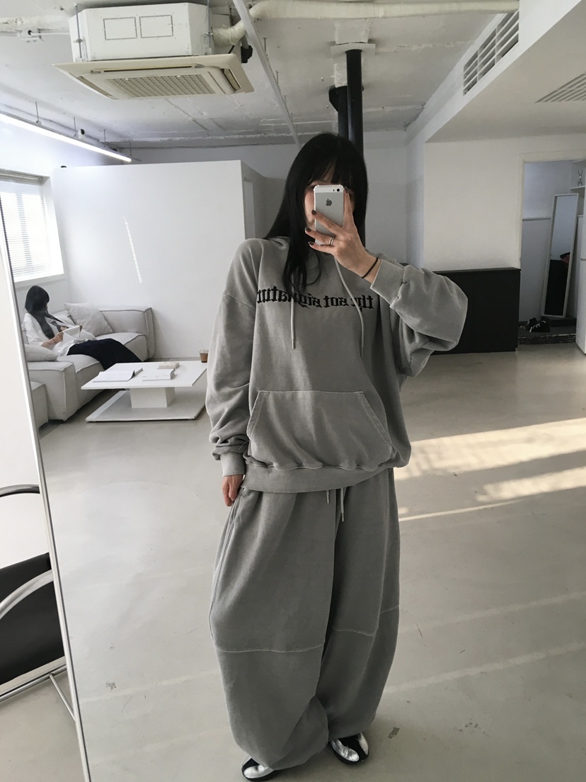 SEEOT韓國直郵㊣東大門實拍女裝新款人氣熱賣時尚休閑套裝兜帽GGD套裝