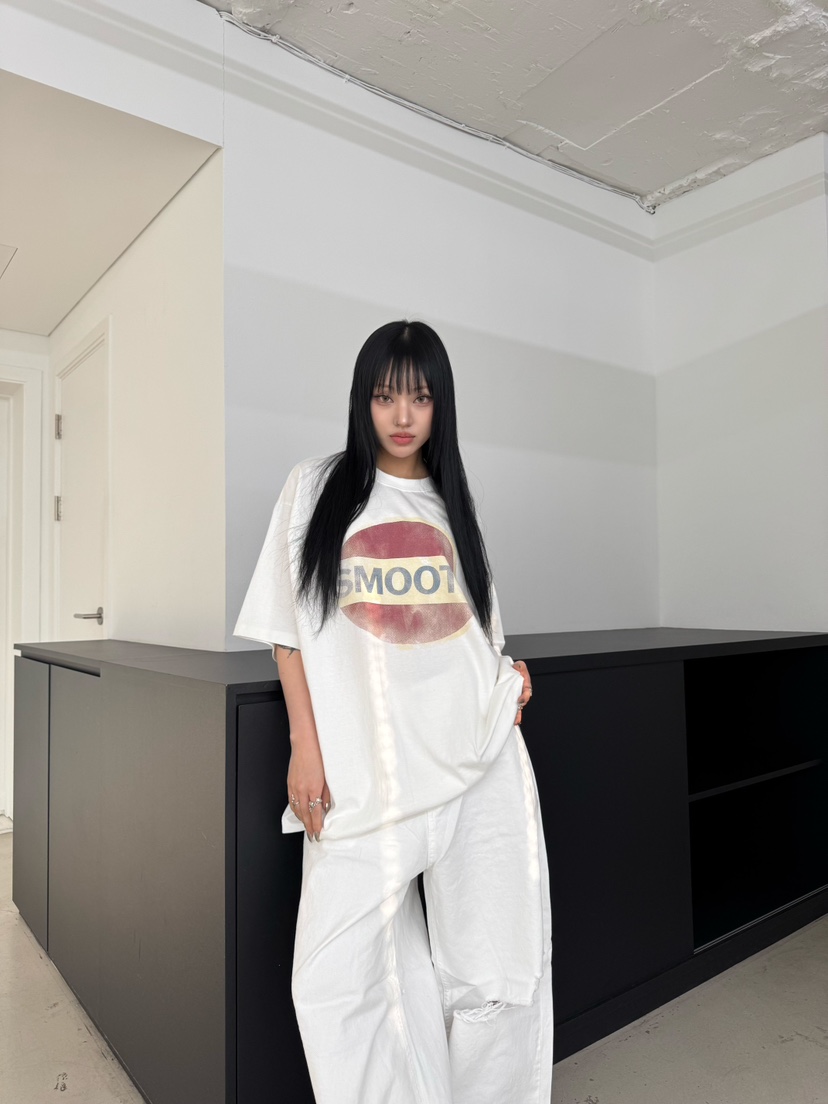 SEEOT直郵韓國代購㊣女裝新品人氣25春夏推薦時尚熱賣休閑T恤GGDT恤圖色2