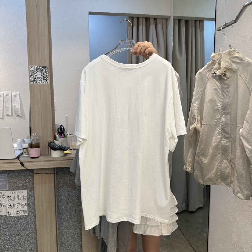 PLOVER韓國直郵㊣女裝新款時尚熱賣25春夏人氣推薦休閑T恤PLO_VERT恤