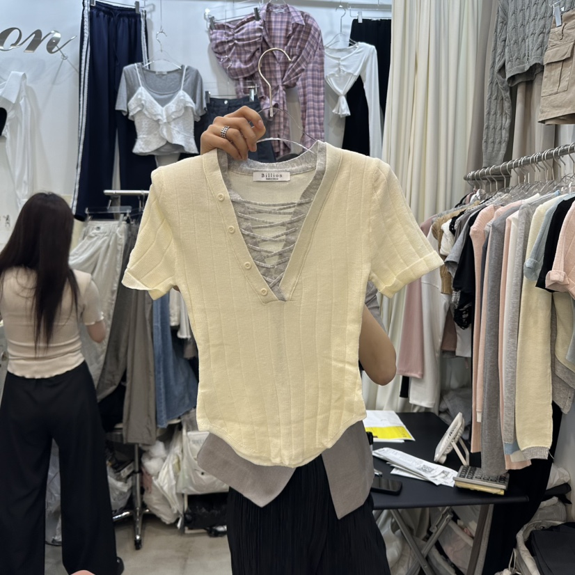 BILLION-L韓國直郵㊣女裝新款休閑人氣25春夏熱賣推薦時尚T恤BILLION-LT恤圖色3