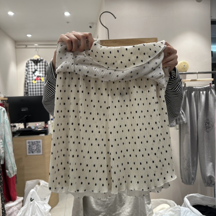 J.BALLOON韓國直郵㊣東大門實拍女裝新品熱賣推薦裙褲圓點裙J.BALLOON裙褲