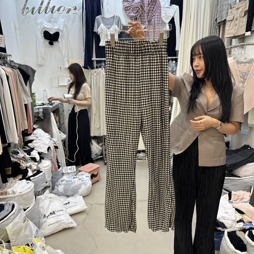 BILLION-L韓國直郵㊣東大門實拍女裝新品人氣推薦時尚休閑褲BILLION-L休閑褲