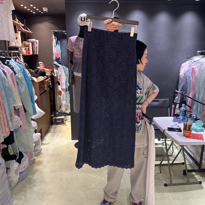CHAVI韓國直郵㊣女裝新品熱賣推薦人氣休閑時尚25春夏長裙CHAVI長裙圖色3