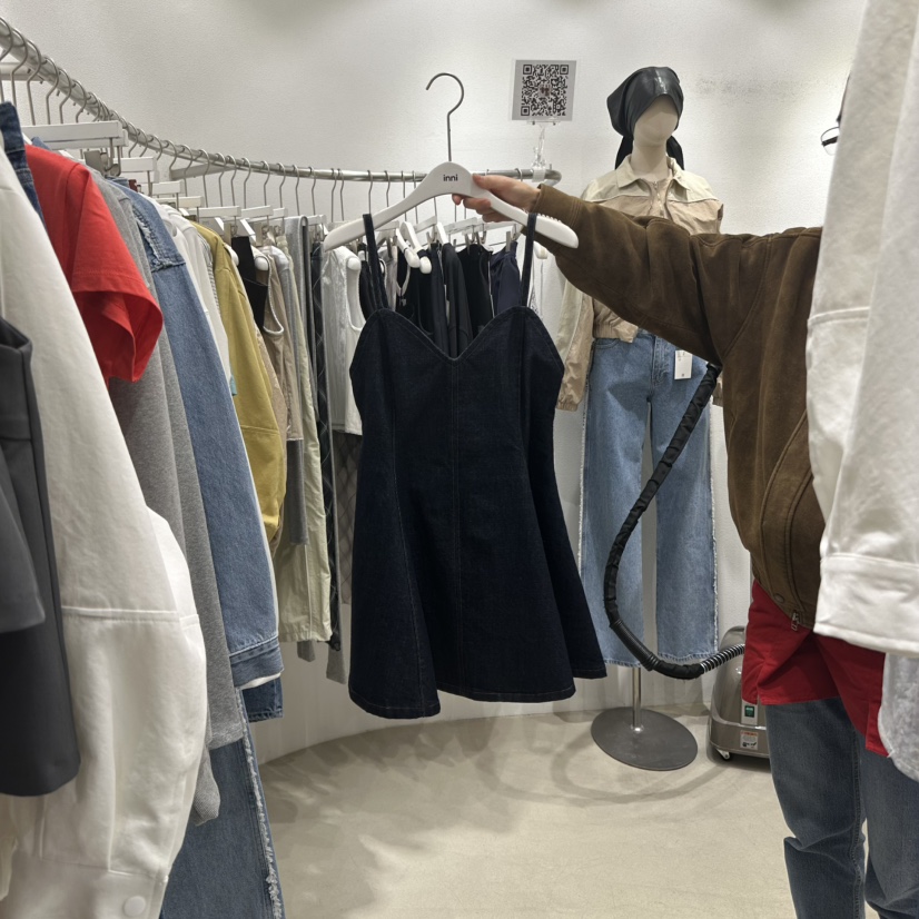 INNI韓國㊣直郵東大門代購女裝新品休閑人氣時尚熱賣連衣裙inni連衣裙