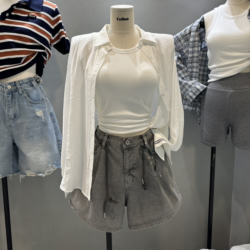 CELINA韓國直郵㊣東大門實拍女裝新品時尚人氣襯衫蕾絲衫寬松CELI_NA襯衫/蕾絲衫