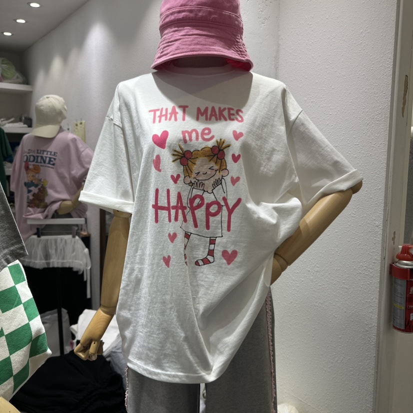 EVE直郵韓國代購㊣女裝新款25春夏推薦休閑人氣熱賣時尚T恤EVET恤圖色1