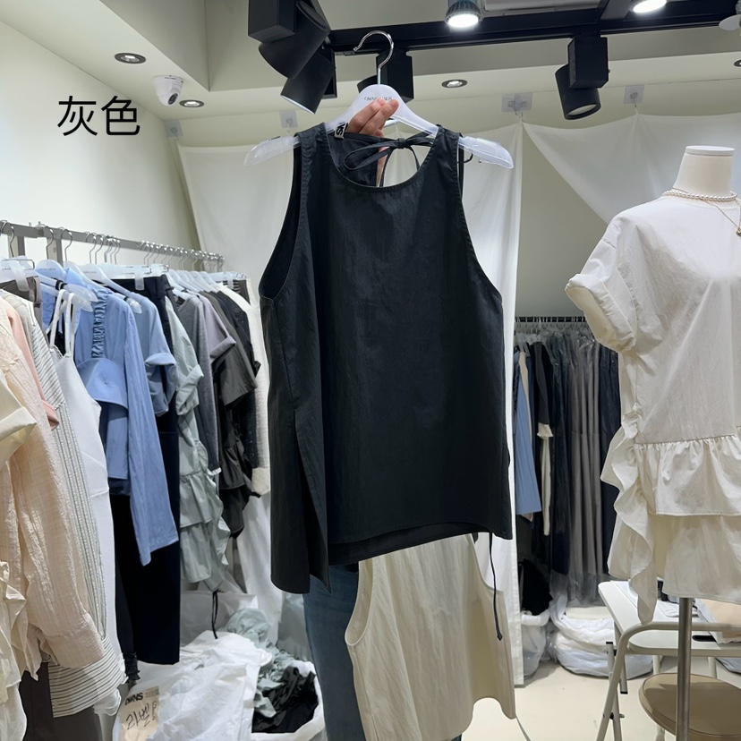OWNS直郵韓國代購㊣女裝新款推薦25春夏時尚人氣休閑吊帶背心OWNS吊帶/背心圖色3