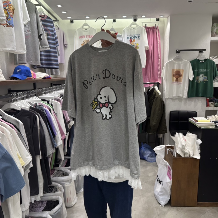 EVE韓國直郵㊣女裝新品時尚休閑人氣熱賣推薦25春夏T恤EVET恤圖色3