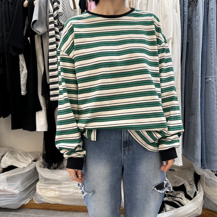 DELIGHT-L韓國直郵㊣女裝新品25春夏人氣休閑推薦熱賣長袖T恤DELIGHT長袖T恤圖色2