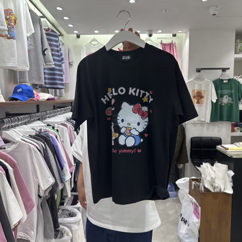 EVE直郵韓國代購㊣女裝新款人氣25春夏推薦熱賣時尚休閑T恤EVET恤圖色4