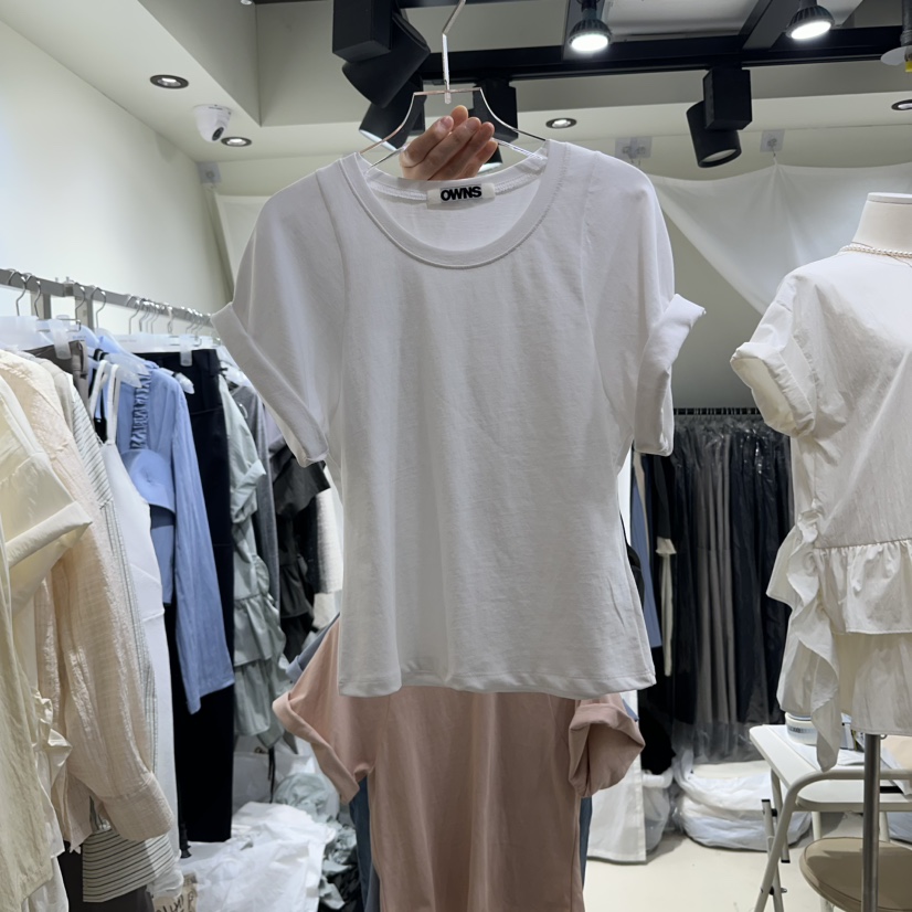 OWNS韓國㊣直郵東大門代購女裝新品熱賣25春夏時尚休閑推薦T恤OWNST恤