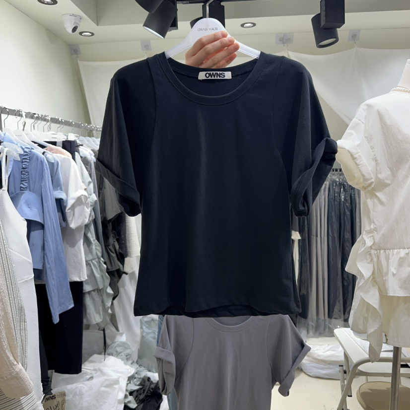 OWNS韓國㊣直郵東大門代購女裝新品熱賣25春夏時尚休閑推薦T恤OWNST恤圖色3