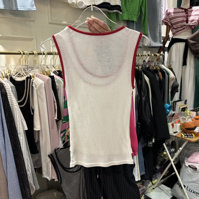 3COLOR韓國㊣直郵東大門代購女裝新品25春夏吊帶背心Three color吊帶/背心