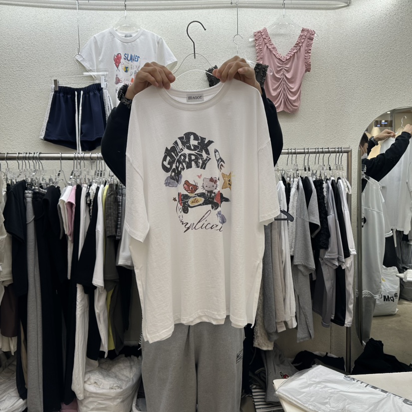 MAGOT韓國直郵㊣女裝新款熱賣25春夏休閑人氣推薦時尚T恤IIIΛGOT/MAGOTT恤