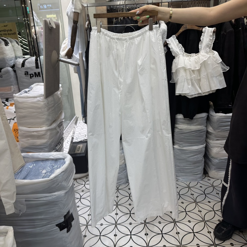 BAMBOLINA直郵韓國代購㊣女裝新品人氣推薦25春夏熱賣休閑褲BAMBOLINA休閑褲