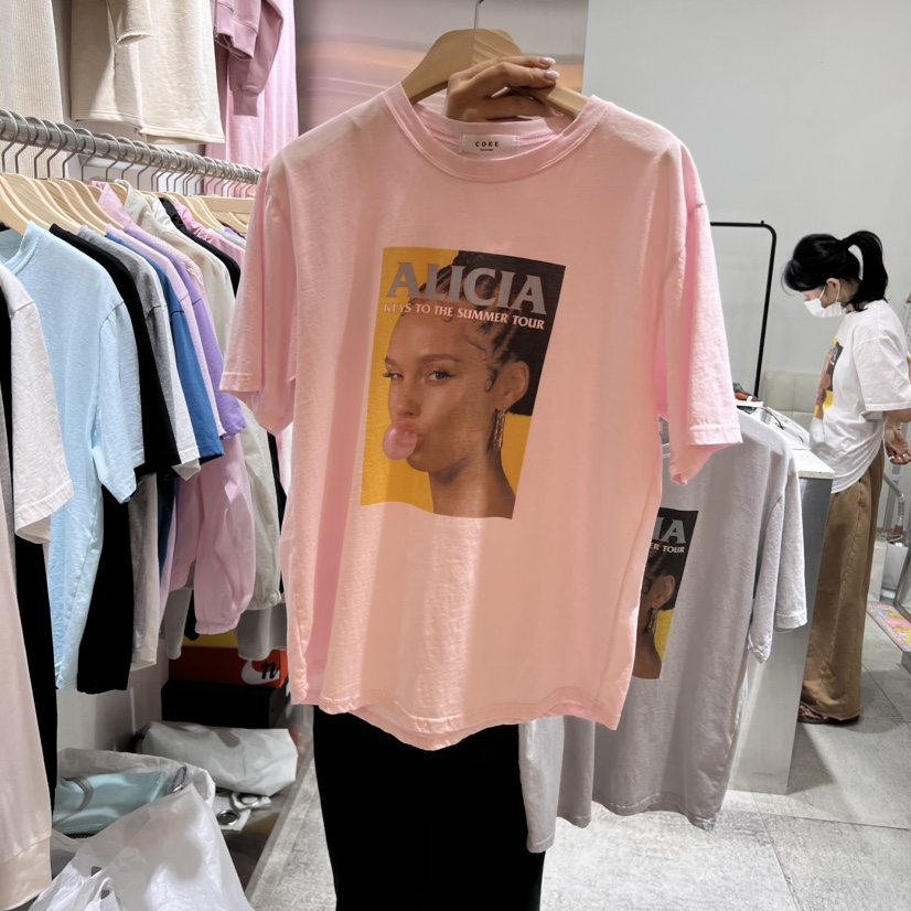 COKE CAKE韓國直郵㊣女裝新品25春夏時尚熱賣人氣休閑推薦T恤CHAET恤圖色3