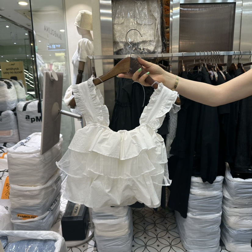 BAMBOLINA韓國直郵㊣東大門實拍女裝新品熱賣推薦時尚吊帶背心BAMBOLINA吊帶/背心