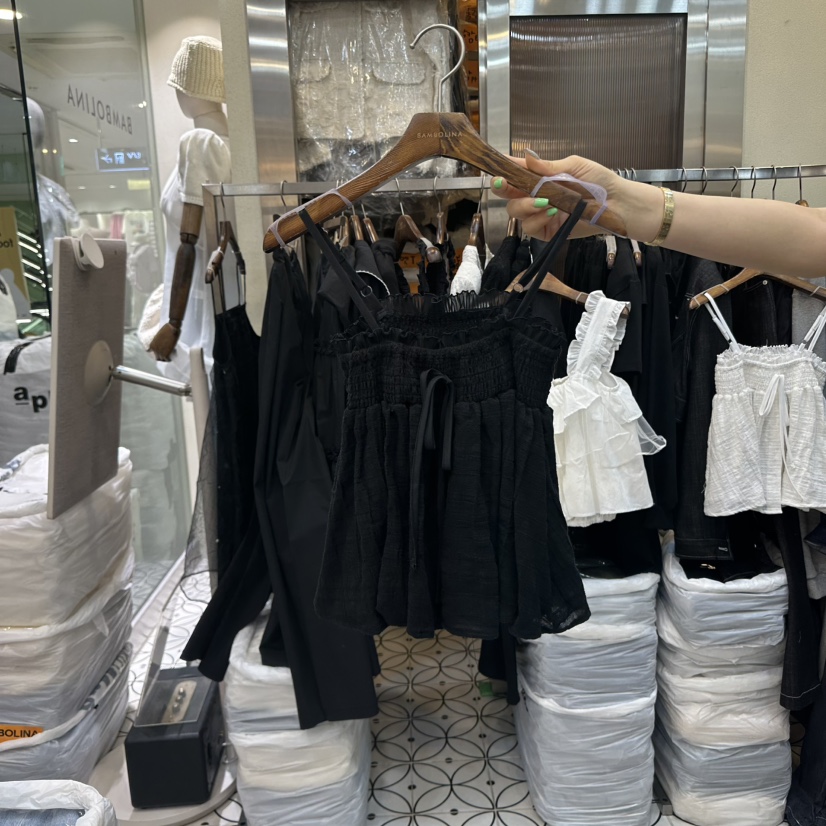 BAMBOLINA直郵韓國代購㊣女裝新款休閑人氣25春夏推薦吊帶背心BAMBOLINA吊帶/背心