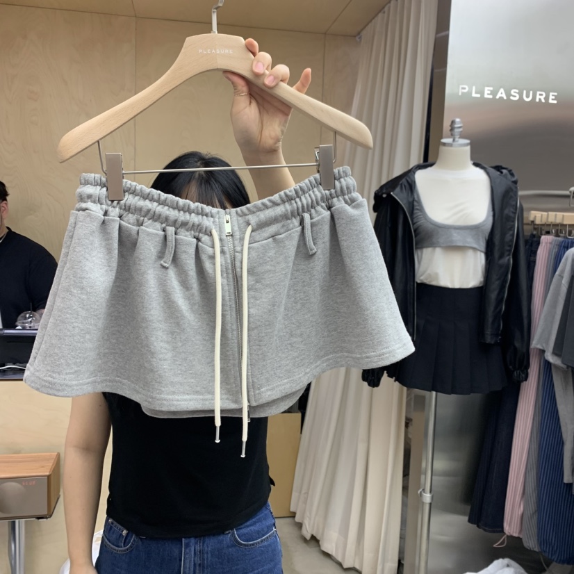 PLEASURE韓國直郵㊣東大門實拍女裝新款25春夏時尚人氣短裙PLEASURE短裙