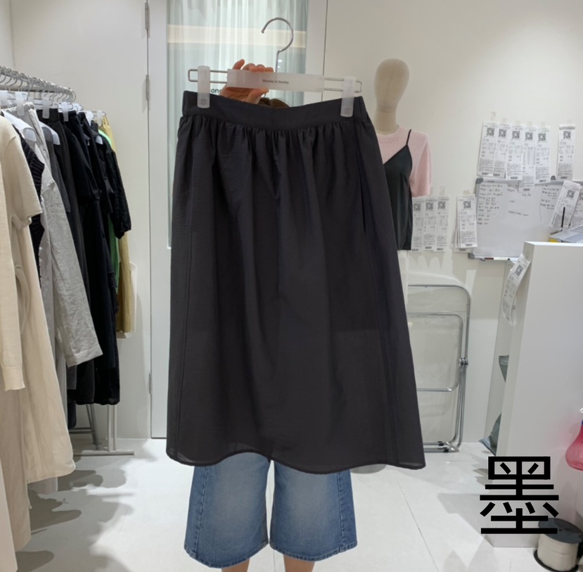 MONDAY TO SUNDAY韓國直郵㊣東大門實拍女裝新品25春夏半身裙中短裙MONDAY TO SUNDAY半身裙/中短裙圖色2