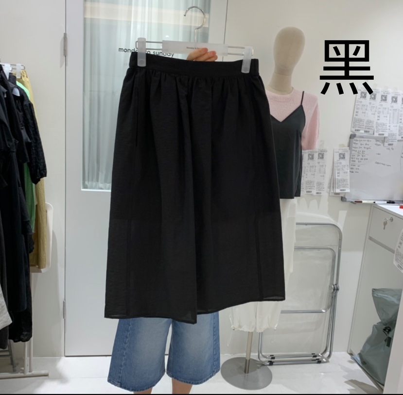 MONDAY TO SUNDAY韓國直郵㊣東大門實拍女裝新品25春夏半身裙中短裙MONDAY TO SUNDAY半身裙/中短裙圖色3