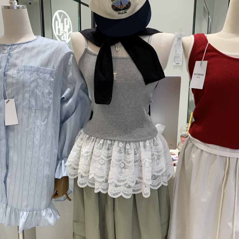 YUNBAL韓國㊣直郵東大門代購女裝新品熱賣休閑推薦吊帶背心YUNBAL吊帶/背心