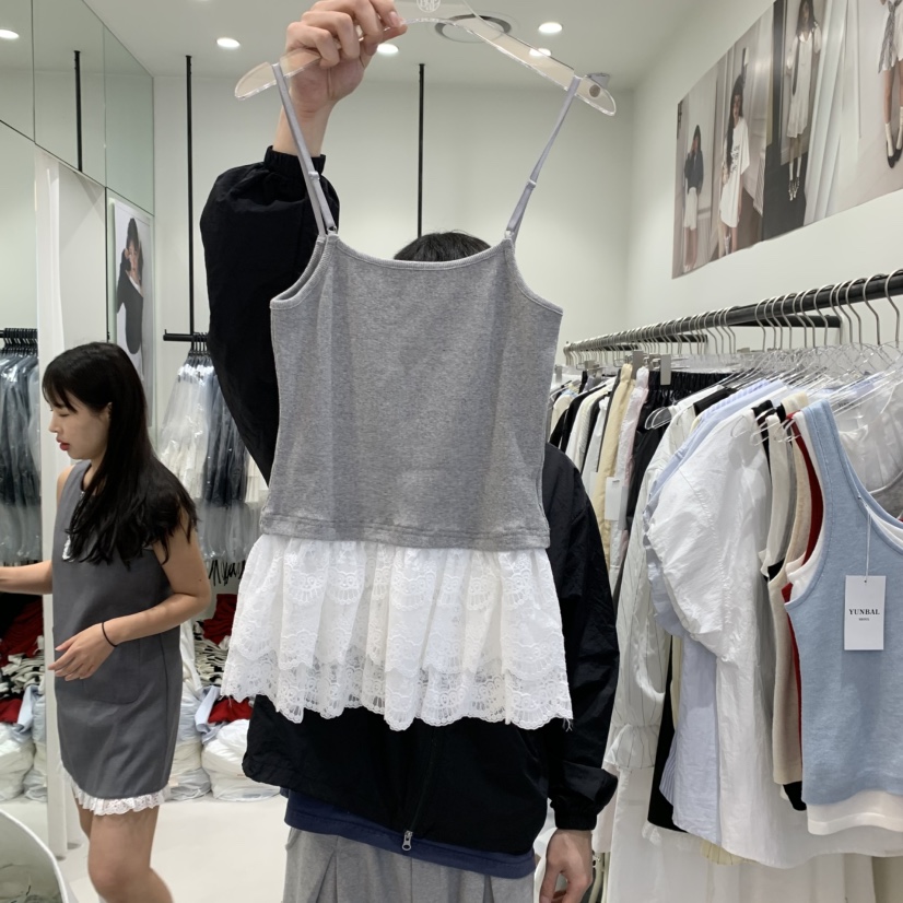 YUNBAL韓國㊣直郵東大門代購女裝新品熱賣休閑推薦吊帶背心YUNBAL吊帶/背心