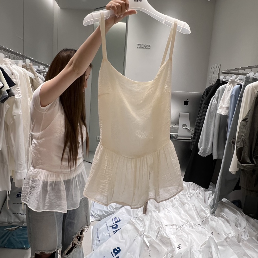NUESE韓國直郵㊣女裝新款時尚休閑人氣推薦25春夏熱賣連衣裙NUESE連衣裙圖色2