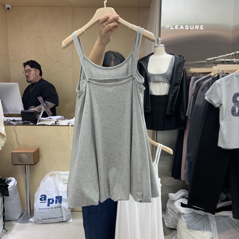 PLEASURE韓國直郵㊣女裝新款休閑25春夏時尚熱賣推薦連衣裙PLEASURE連衣裙