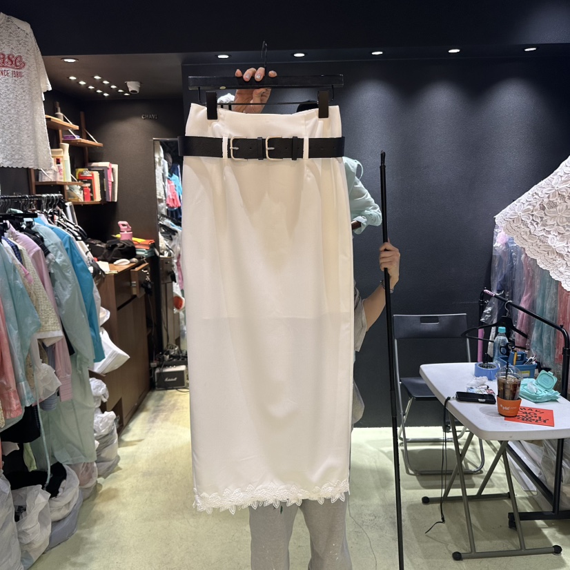 CHAVI直郵韓國代購㊣女裝新款休閑時尚人氣25春夏長裙不含腰帶CHAVI長裙圖色2
