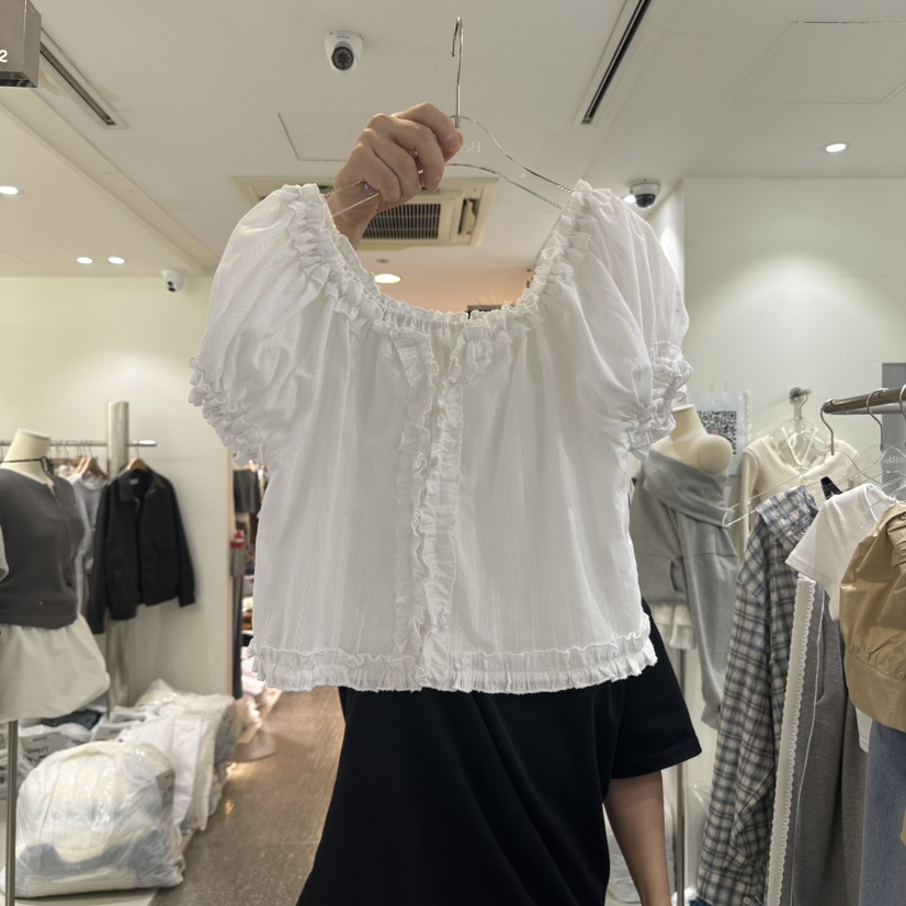 BAIE.38韓國直郵㊣東大門實拍女裝新品時尚休閑襯衫蕾絲衫BAIE.38襯衫/蕾絲衫