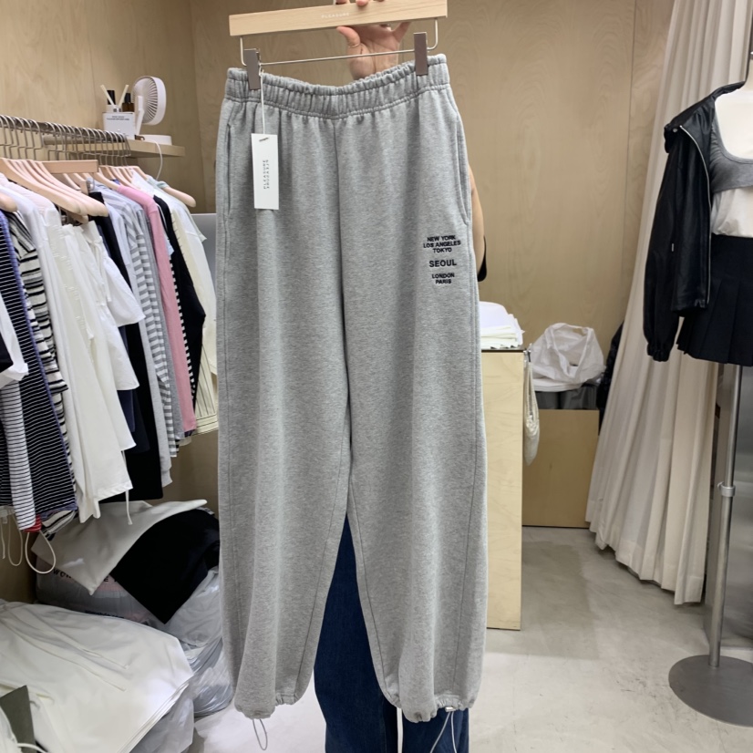 PLEASURE韓國直郵㊣東大門實拍女裝新品推薦25春夏休閑休閑褲PLEASURE休閑褲圖色1