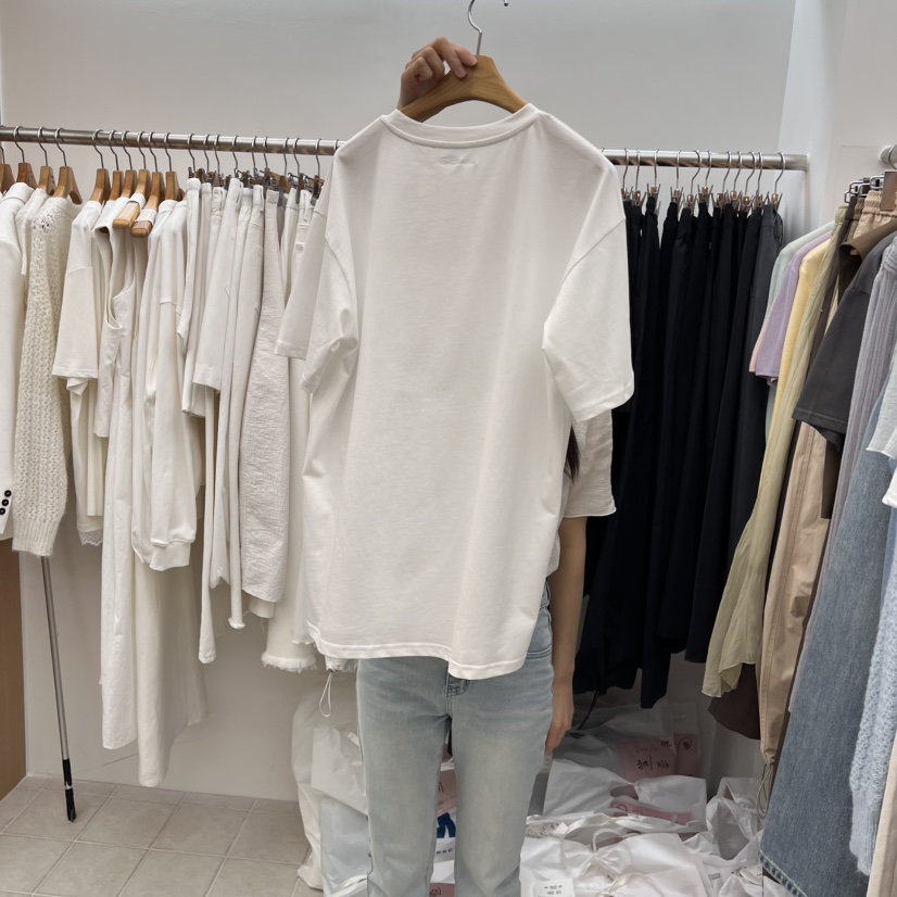 DRESS ROOM韓國直郵㊣東大門實拍女裝新款熱賣推薦T恤復古DRESS ROOMT恤