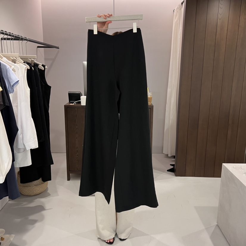 ALATE直郵韓國代購㊣女裝新品熱賣時尚25春夏人氣休閑褲亞麻LEGACY休閑褲