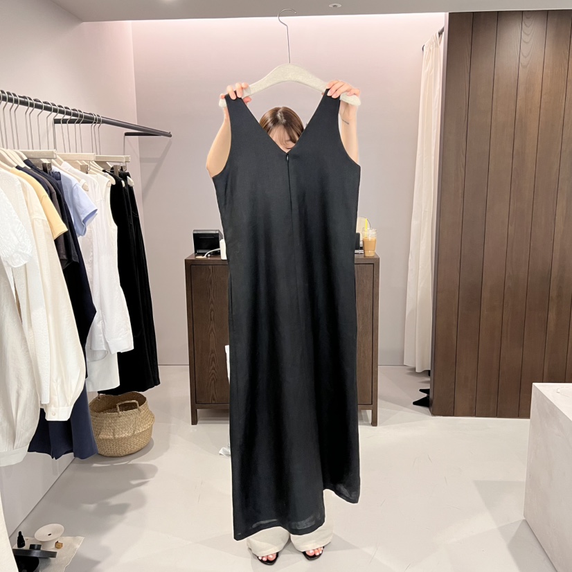 ALATE直郵韓國代購㊣女裝新品時尚熱賣人氣推薦25春夏連衣裙亞麻LEGACY連衣裙