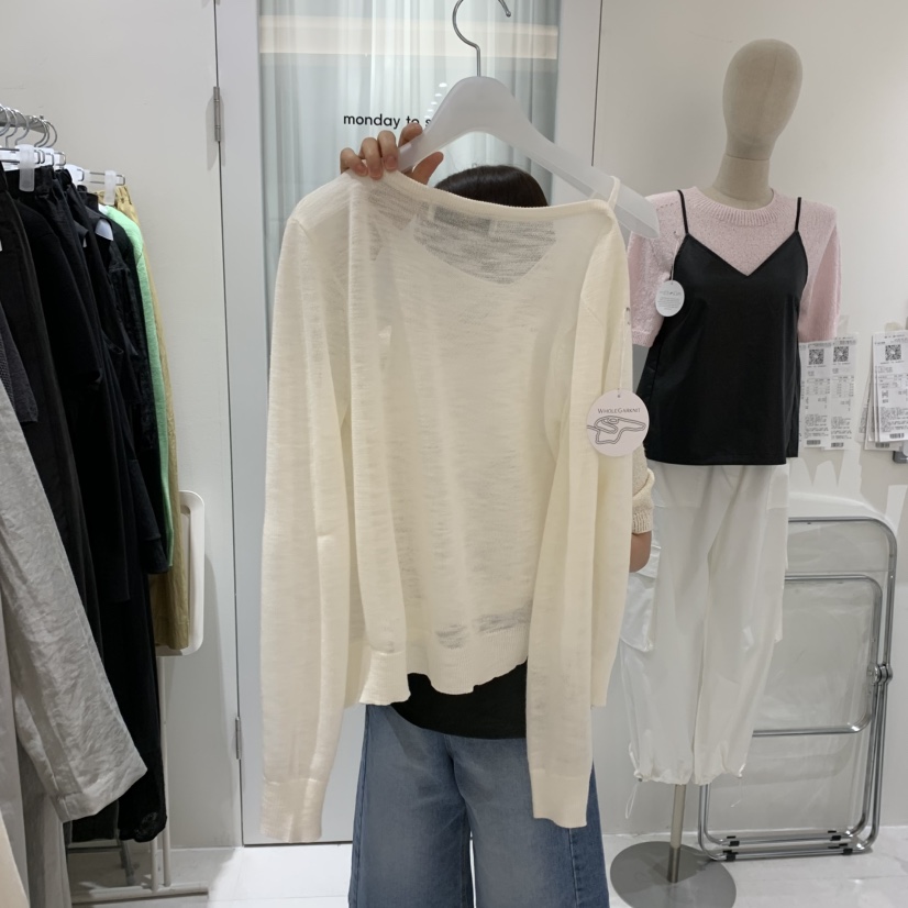MONDAY TO SUNDAY韓國直郵㊣女裝新款休閑25春夏針織衫假兩件MONDAY TO SUNDAY針織衫