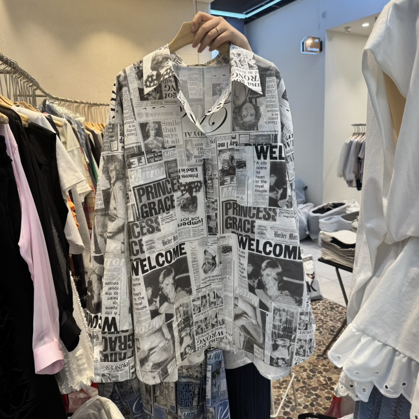 THE LINE-Q韓國直郵㊣東大門實拍女裝新品推薦襯衫蕾絲衫THE LINE-q襯衫/蕾絲衫圖色1