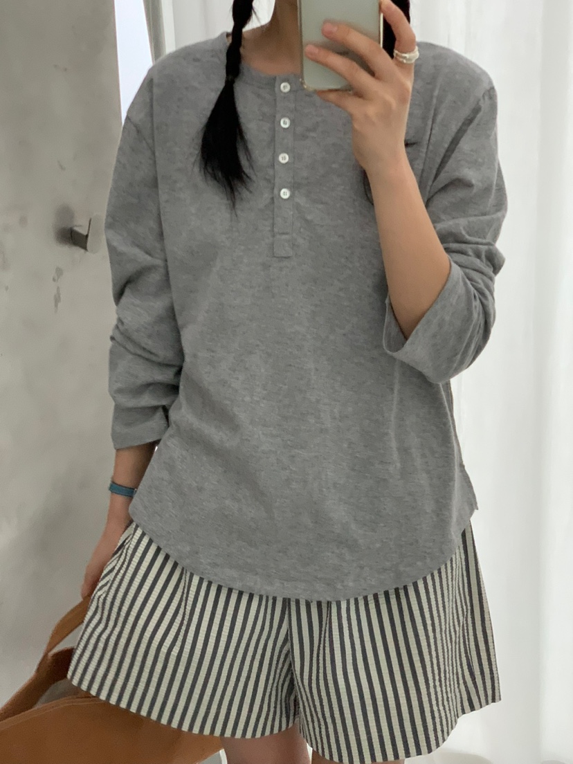 REGULARLY/PLACOR直郵韓國代購㊣女裝新款25春夏時尚長袖T恤REGULARLY/PLACOR長袖T恤