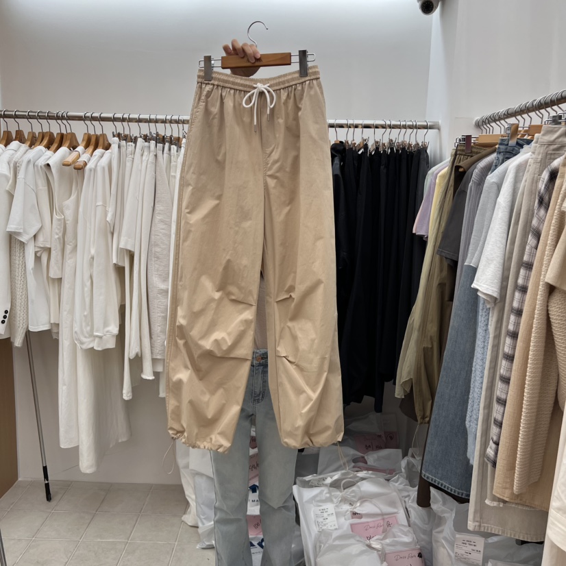 DRESS ROOM直郵韓國代購㊣女裝新款休閑時尚推薦休閑褲棉質DRESS ROOM休閑褲圖色3