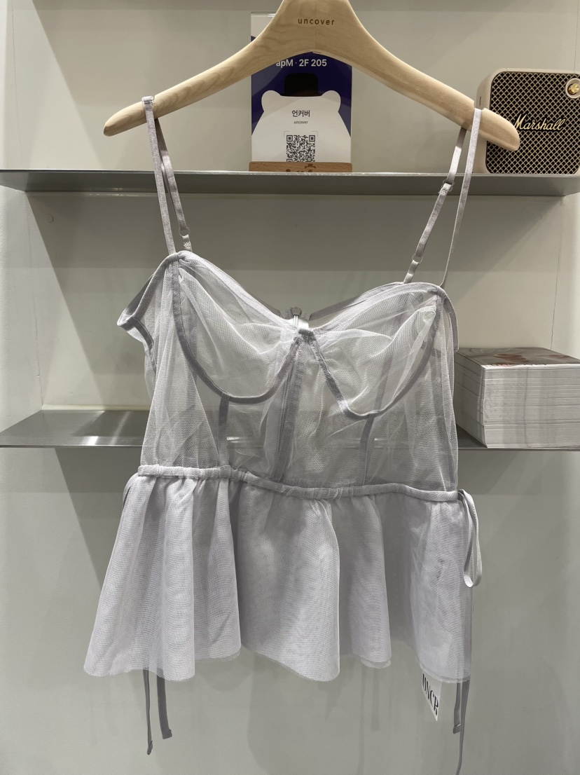 UNCOVER韓國㊣直郵東大門代購女裝新款25春夏時尚人氣吊帶背心UNCOVER吊帶/背心