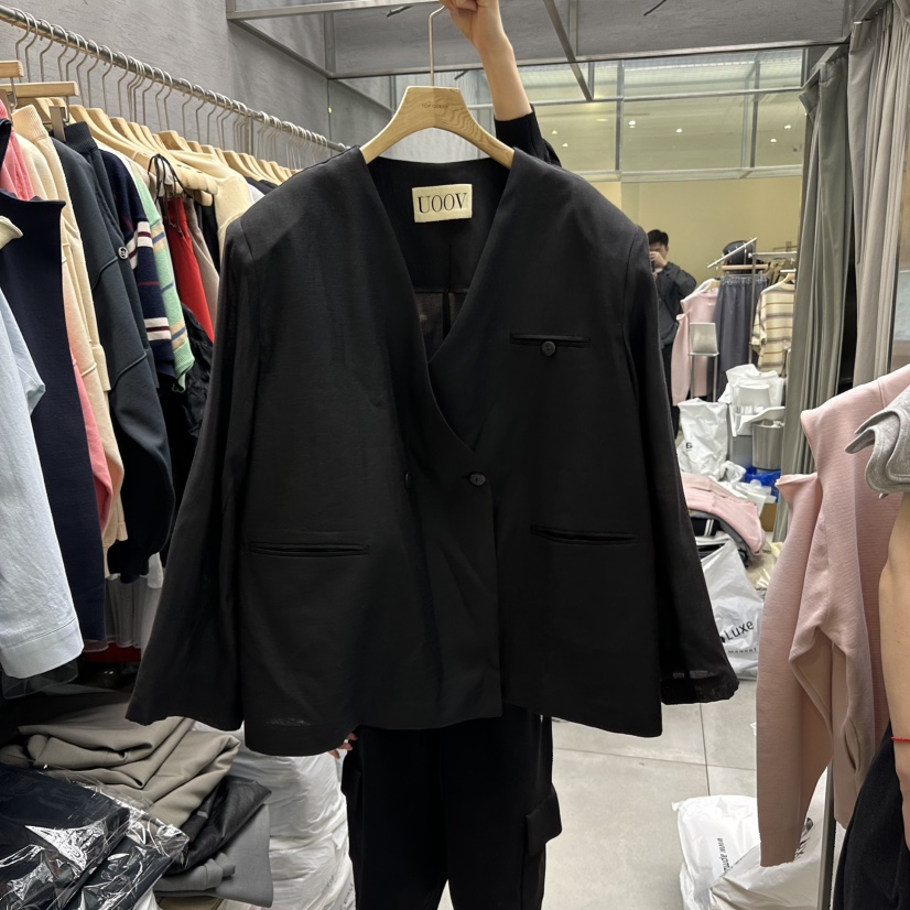 UOOV韓國㊣直郵東大門代購女裝新品25春夏時尚熱賣休閑夾克UOOV夾克圖色2