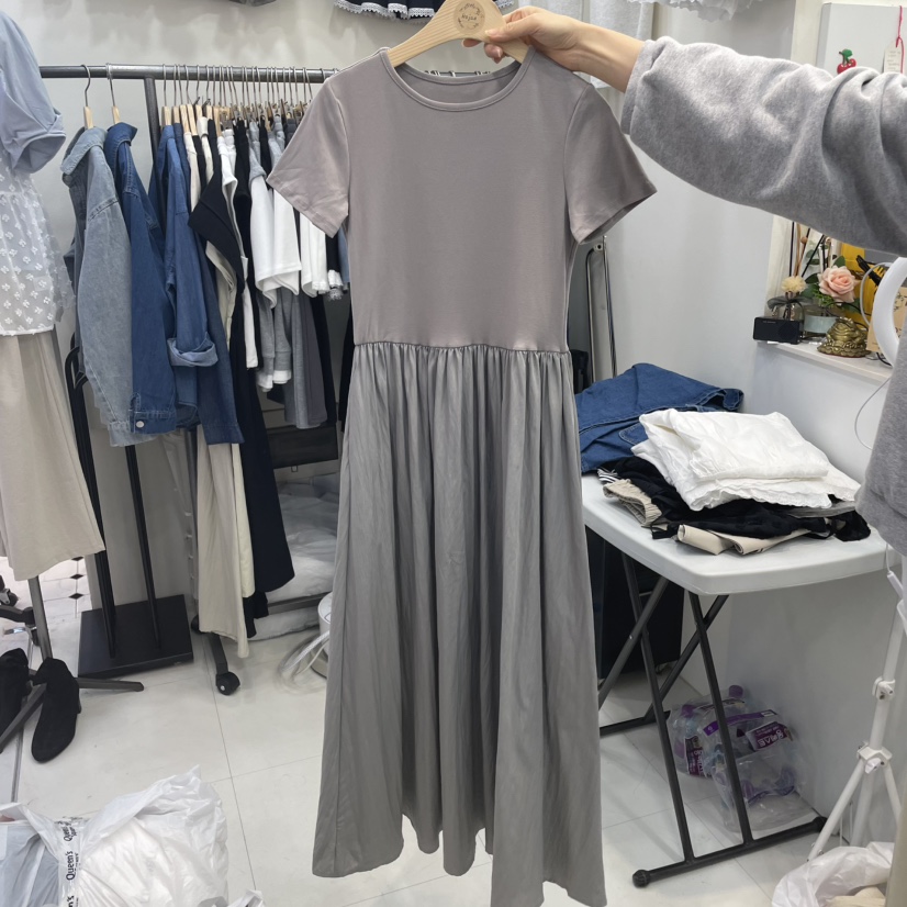 HOJAE韓國直郵㊣女裝新款人氣熱賣推薦時尚休閑25春夏連衣裙MID-LEVEL JUMP連衣裙