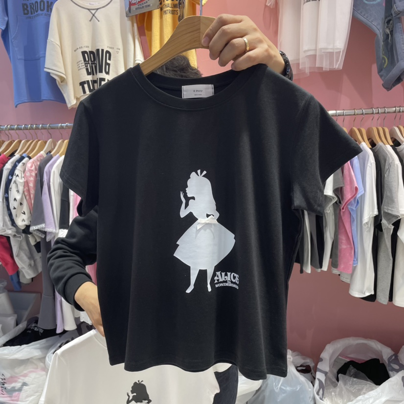 K STORY直郵韓國代購㊣女裝新款推薦熱賣休閑時尚人氣25春夏T恤K STORYT恤圖色2