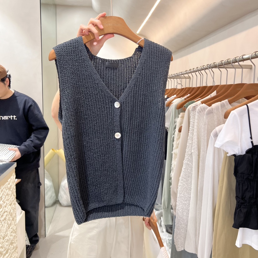 NINESQUARED韓國㊣直郵東大門代購女裝新品休閑熱賣推薦馬甲NINESQUARED馬甲圖色1