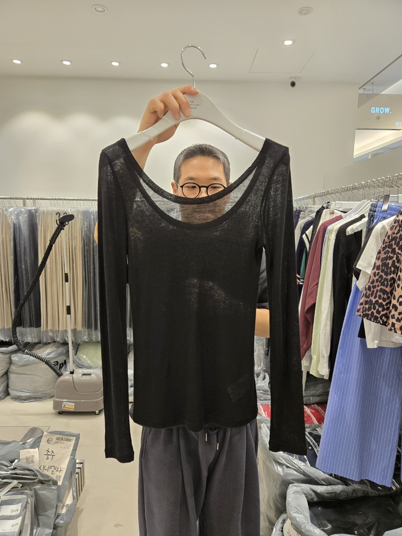 THE SECOND GROW韓國直郵㊣東大門實拍女裝新品熱賣長袖T恤THE SECOND GROW長袖T恤圖色4
