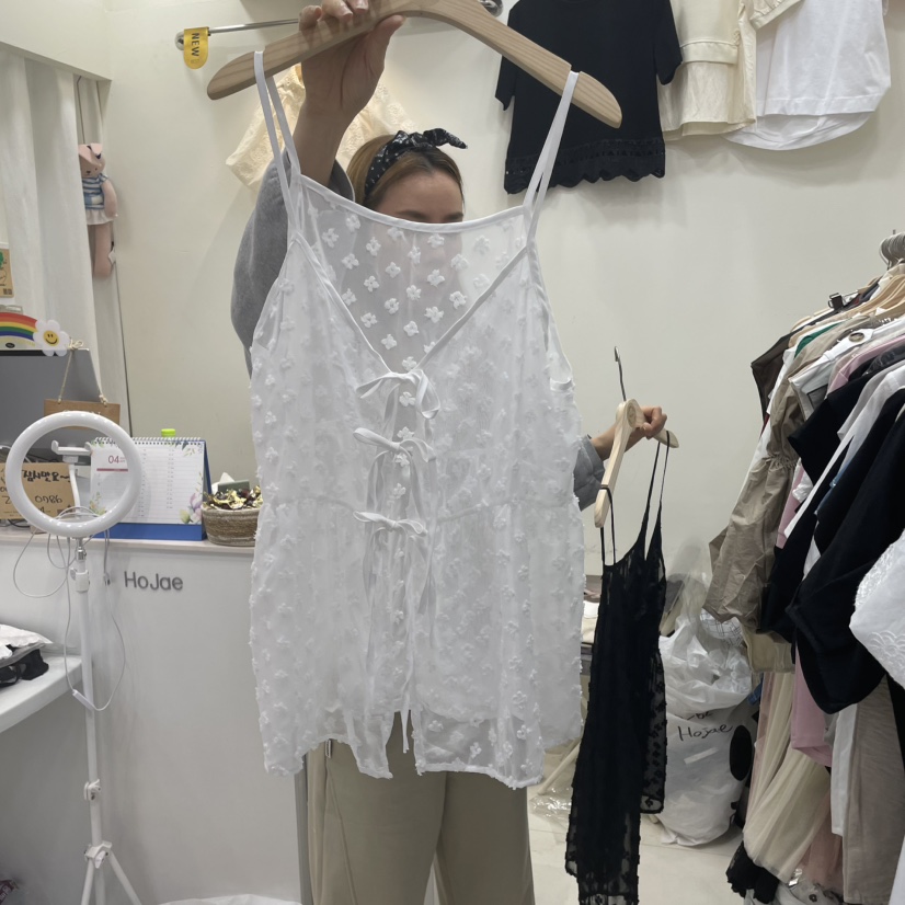 HOJAE韓國直郵㊣女裝新款休閑熱賣時尚人氣推薦25春夏吊帶背心MID-LEVEL JUMP吊帶/背心