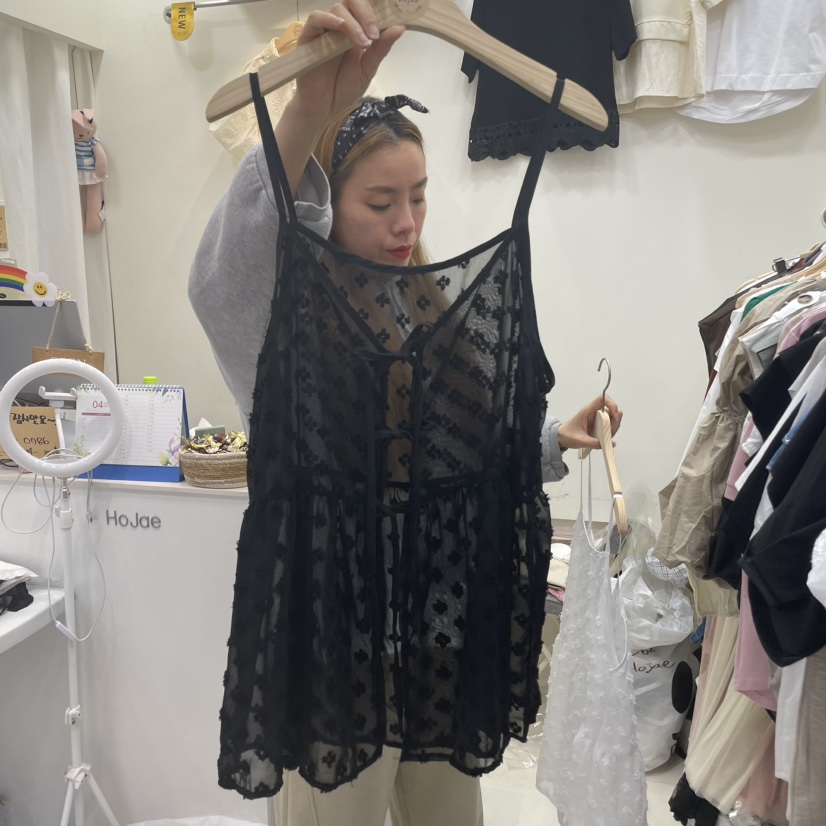 HOJAE韓國直郵㊣女裝新款休閑熱賣時尚人氣推薦25春夏吊帶背心MID-LEVEL JUMP吊帶/背心圖色2