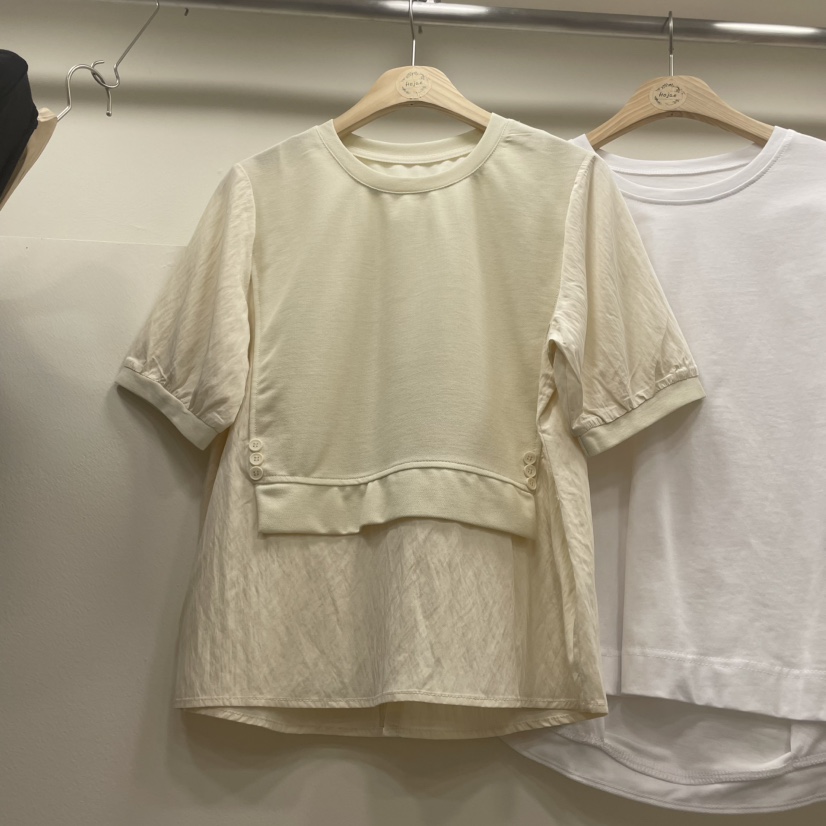 HOJAE直郵韓國代購㊣女裝新品休閑時尚推薦熱賣25春夏人氣T恤MID-LEVEL JUMPT恤圖色2