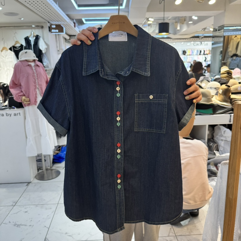 2MORROW直郵韓國代購㊣女裝新款25春夏熱賣休閑推薦襯衫蕾絲衫2MORROW襯衫/蕾絲衫圖色2